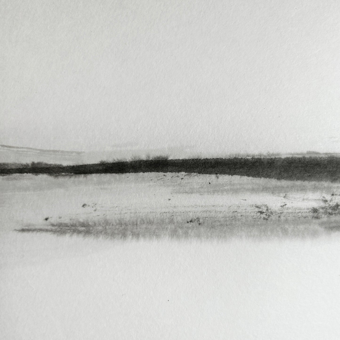 Horizon Mist 02 - Ink Wash Painting