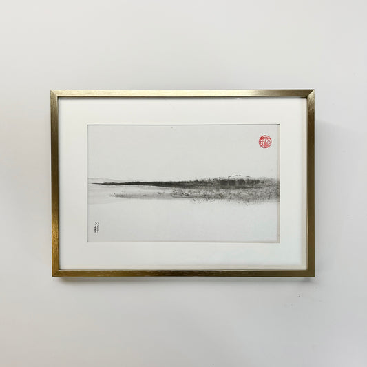 Brume d'horizon 02 - Peinture Lavis