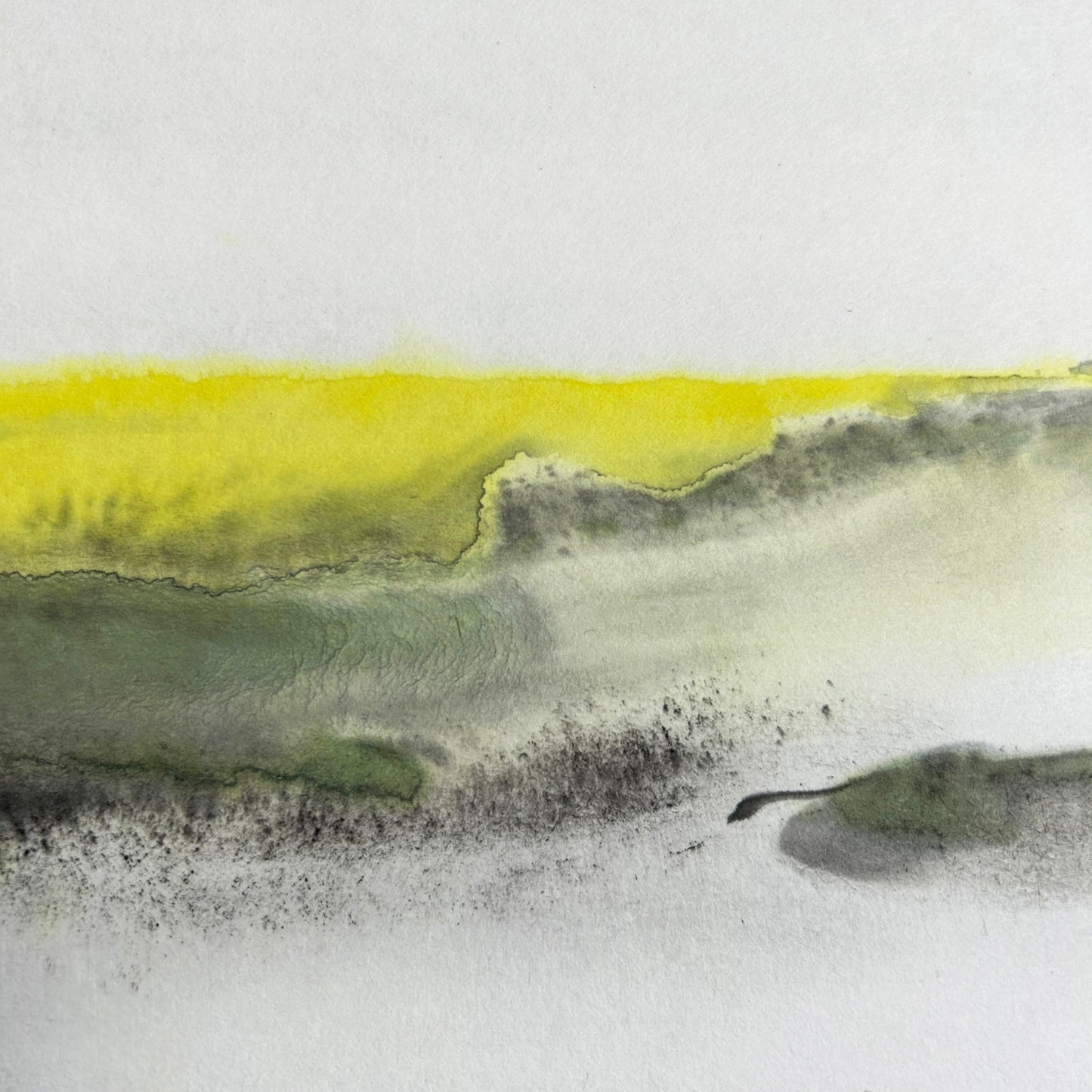 Approaching Dawn - Ink Wash Painting