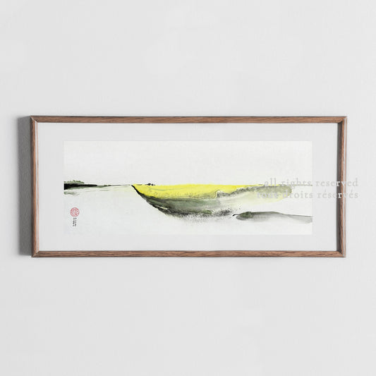 Jaune printanier 01 - Peinture Lavis