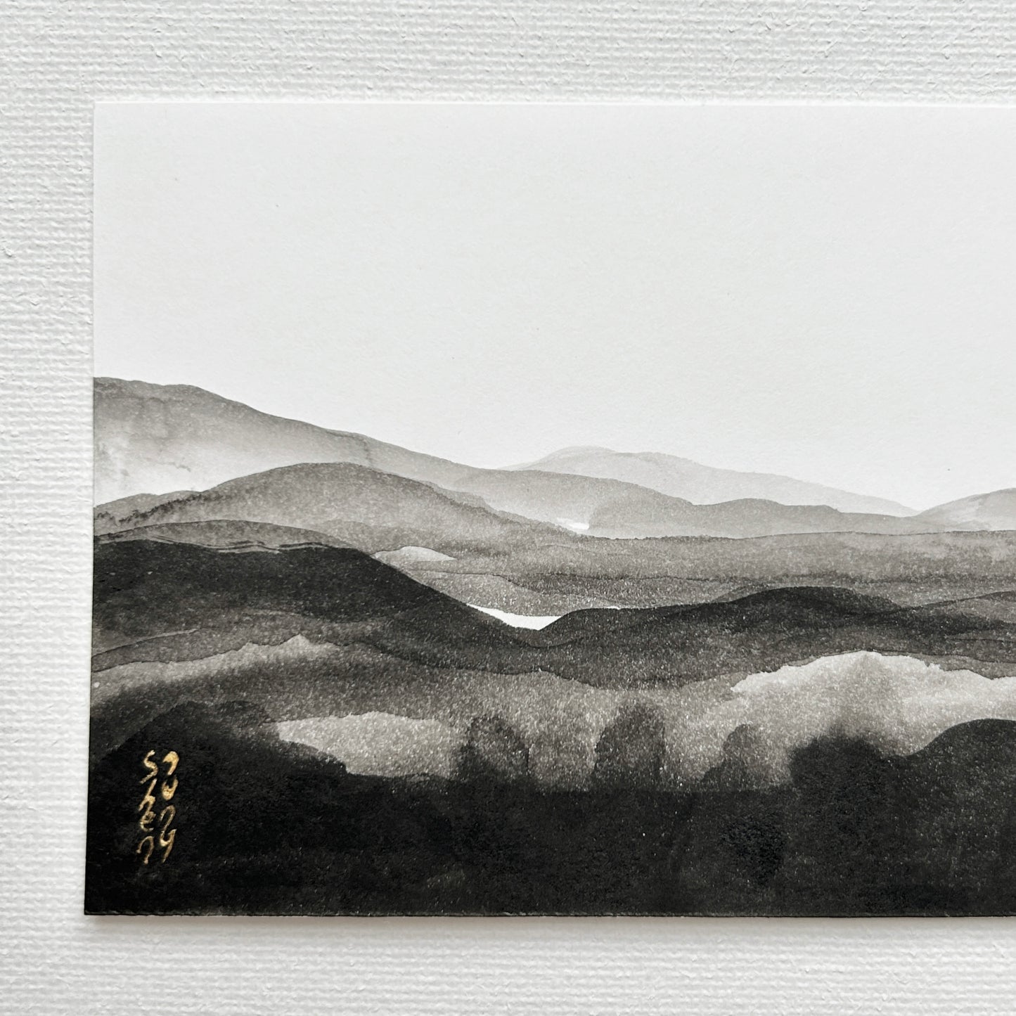 The shades of Le Poët-Laval - Ink Wash Painting