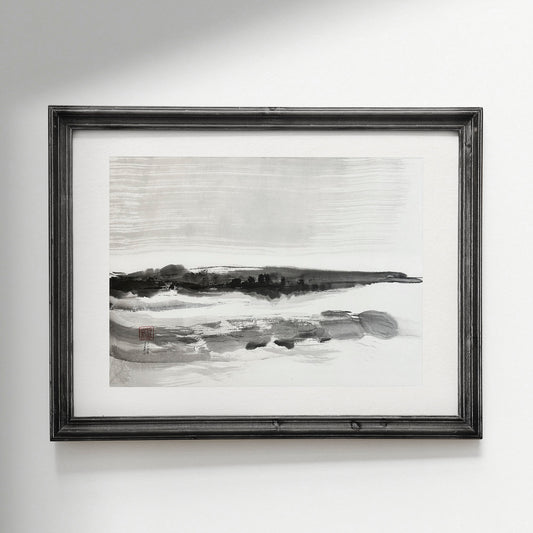 Le paysage fugace 02 - Peinture Lavis