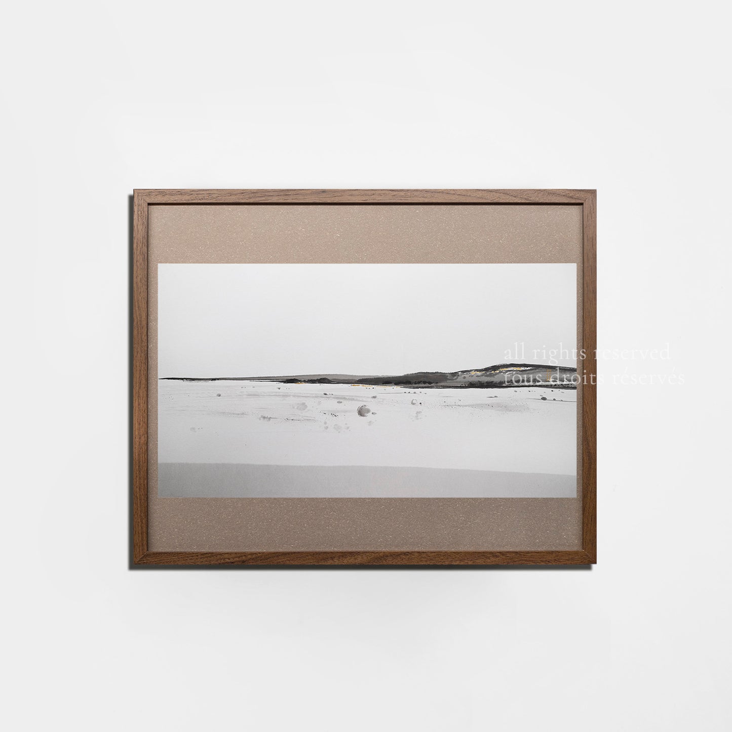 Paysage de fin d'été 01 - Peinture Lavis