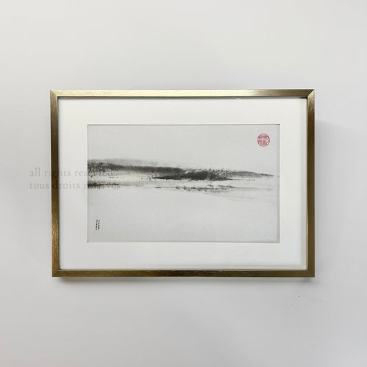 Horizon Mist 01 - Ink Wash Painting