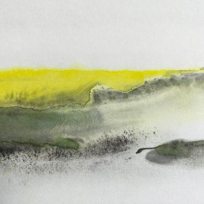 Jaune printanier 01 - Peinture Lavis