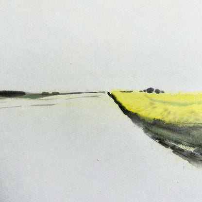 Approaching Dawn - Ink Wash Painting
