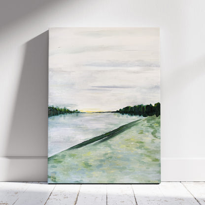 La Seine - Peinture huile sur toile