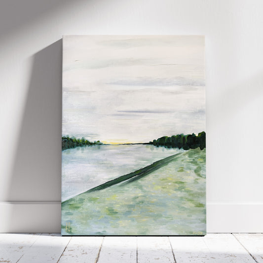 La Seine - Peinture huile sur toile