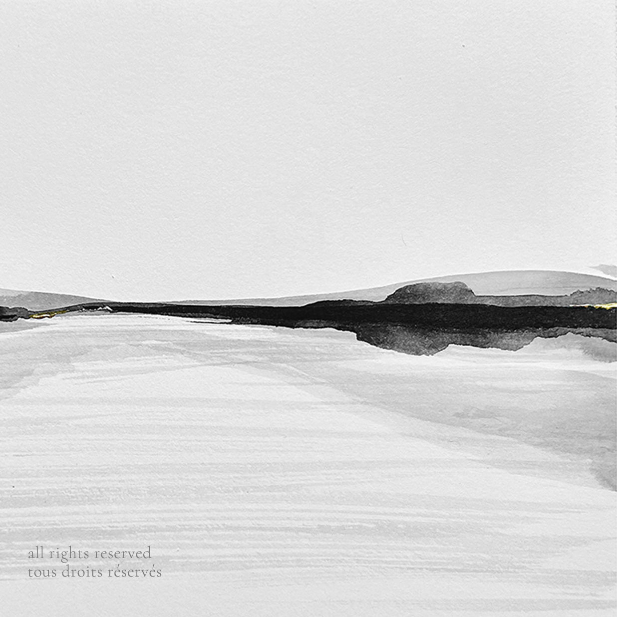 La Seine, Silence Flow II - Ink Wash Painting