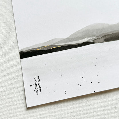 Corsica in Carré 03 - Ink Wash Painting