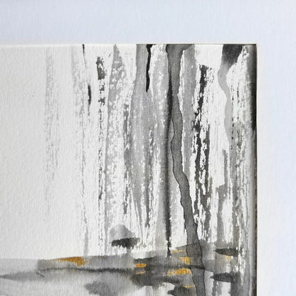 The pond - Ink Wash Painting