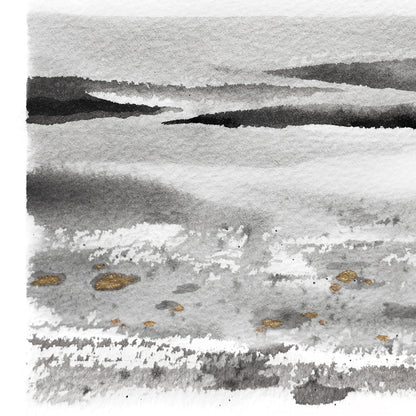 Print - Spring Hills - Ink wash painting