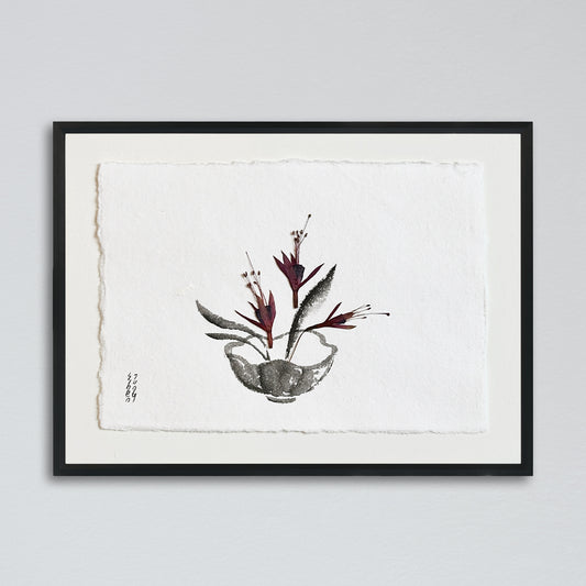 Ikebana 027 - Herbier et lavis